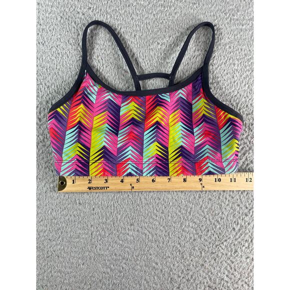 Fabletics Bra Womens XS Athletic Multicolor Unlined Stretch Bralette Pride - Picture 4 of 5